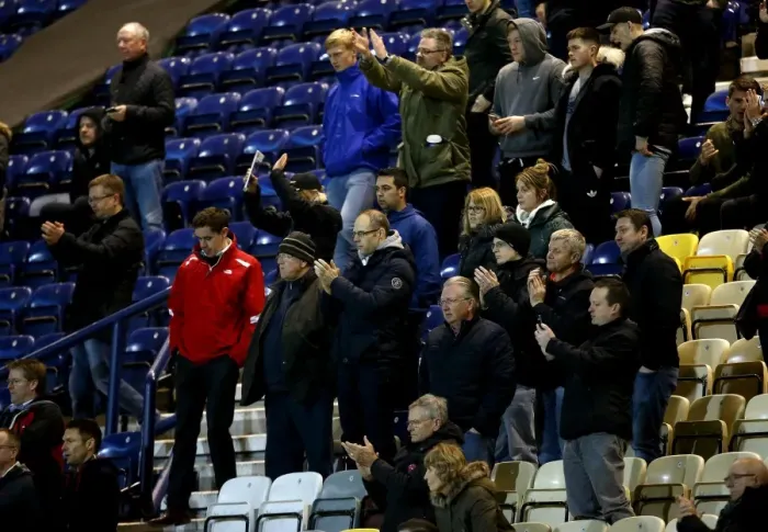 Framed Print : Bristol City Fans in Full Force at Preston North End Championship Clash, April 2017
