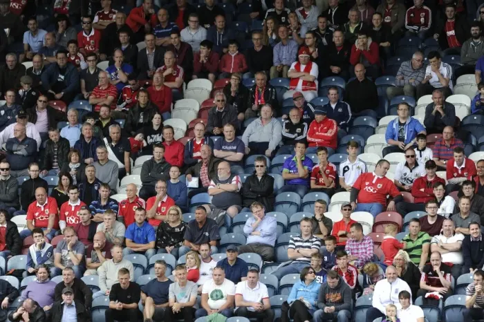 Framed Print : Bristol City Fans in Full Force at Rochdale AFC Match, Sky Bet League One (23 / 08 / 2014) Framed Print : Bristol City Fans in Full Force at Rochdale AFC Match, Sky Bet League One (23 / 08 / 2014)