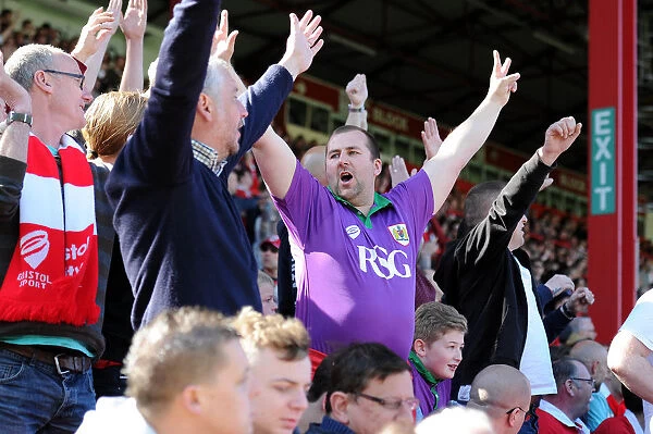 Bristol City Fans in Full Force: Sky Bet League One Clash Against Coventry City at Ashton Gate (18.04.2015)