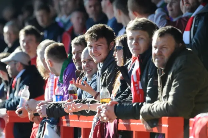 Framed Print : Bristol City Fans in Full Force at Sky Bet League One Match, March 2015 Framed Print : Bristol City Fans in Full Force at Sky Bet League One Match, March 2015