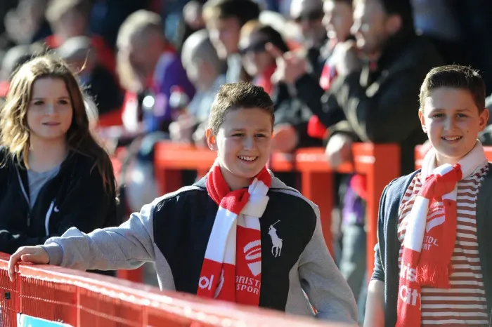 Framed Print : Bristol City Fans in Full Force at Sky Bet League One Match, March 2015