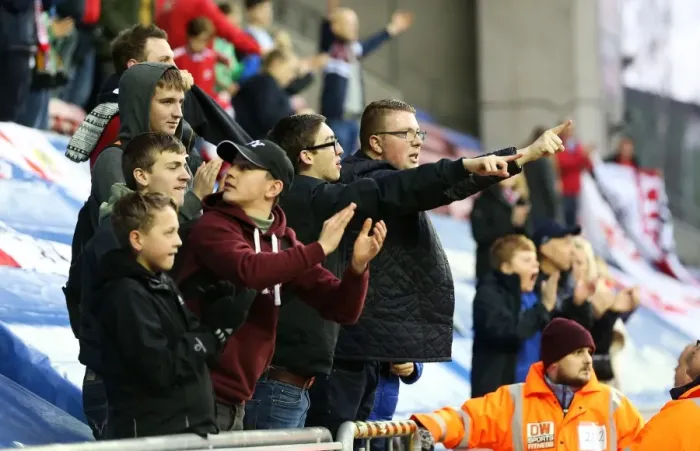 Framed Print : Bristol City Fans in Full Force at Wigan Athletic vs. Bristol City Championship Match, 11 / 03 / 2017 Framed Print : Bristol City Fans in Full Force at Wigan Athletic vs. Bristol City Championship Match, 11 / 03 / 2017