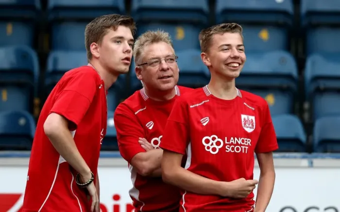Framed Print : Bristol City Fans in Full Force at Wycombe Wanderers vs. Bristol City (09.08.16) Framed Print : Bristol City Fans in Full Force at Wycombe Wanderers vs. Bristol City (09.08.16)