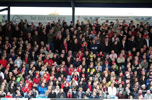 Bristol City Fans at Fratton Park during Portsmouth vs. Bristol City Football Match, March 17, 2012