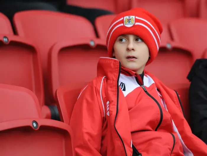 Framed Print : Bristol City Fans Gather in Anticipation at Ashton Gate Stadium Before Kick-off Against Middlesbrough, 2016