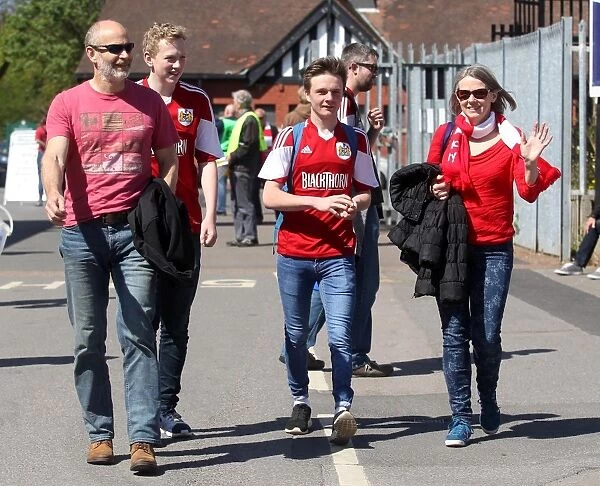 Bristol City Fans Gather at Ashton Gate for Sky Bet League One Match against Coventry City (180415)