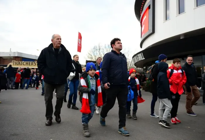 Framed Print : Bristol City Fans Gather at Ashton Gate Stadium for Championship Clash against Ipswich Town