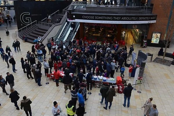 Bristol City Fans Gather at Cabot Circus for Johnstones Paint Trophy Match, 2015