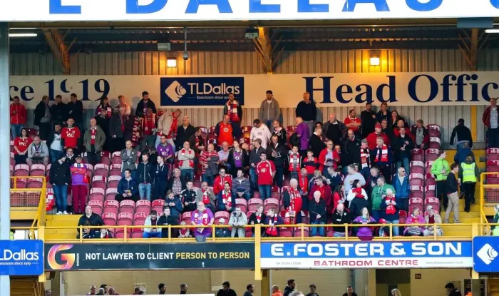 Framed Print : Bristol City Fans Gathered at Valley Parade Awaiting Kick-Off (Bradford City vs. Bristol City, 2015) Framed Print : Bristol City Fans Gathered at Valley Parade Awaiting Kick-Off (Bradford City vs. Bristol City, 2015)