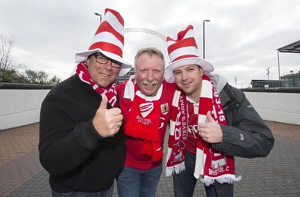 Bristol City Fans Heading to Wembley for Johnstone's Paint Final, 2015 (Bristol City v Walsall)