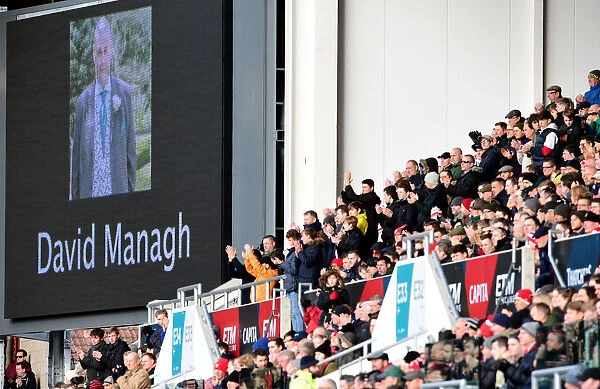 Bristol City Fans Honor David Managh with Emotional Tribute during 37th-Minute vs. Cardiff City