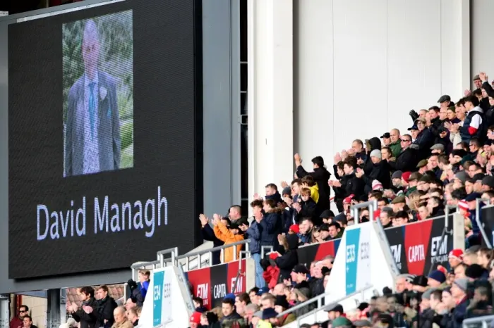 Framed Print : Bristol City Fans Honor David Managh in Emotional 37th Minute Tribute vs. Cardiff City