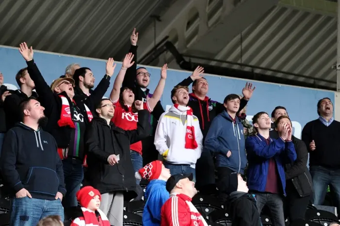 Framed Print : Bristol City Fans at Hull City vs. Bristol City, Sky Bet Championship (02.04.2016) Framed Print : Bristol City Fans at Hull City vs. Bristol City, Sky Bet Championship (02.04.2016)
