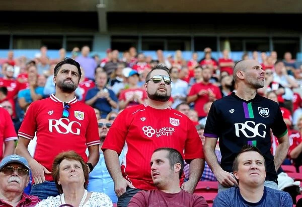 Bristol City Fans in New West Stand: Glimpse of Passionate Support at Ashton Gate (Bristol City v Wigan Athletic, Sky Bet Championship)