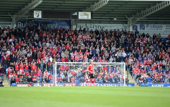 Framed Print : Bristol City Fans Pack Proact Stadium for Sky Bet League One Match (2015) Framed Print : Bristol City Fans Pack Proact Stadium for Sky Bet League One Match (2015)