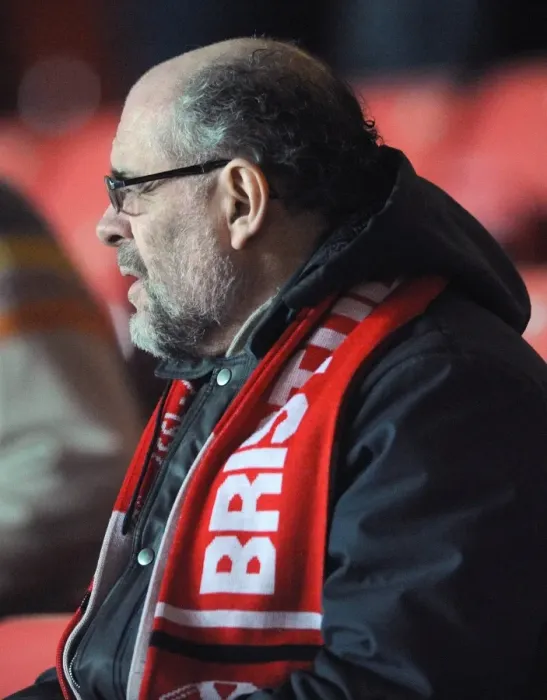 Framed Print : Bristol City Fan's Passion: Bristol City vs Port Vale at Ashton Gate, Sky Bet League One (February 10, 2015)