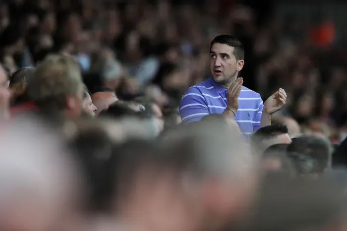 Framed Print : Bristol City Fan's Passionate Support at Ashton Gate: Bristol City vs MK Dons, Sky Bet League One (September 2014)