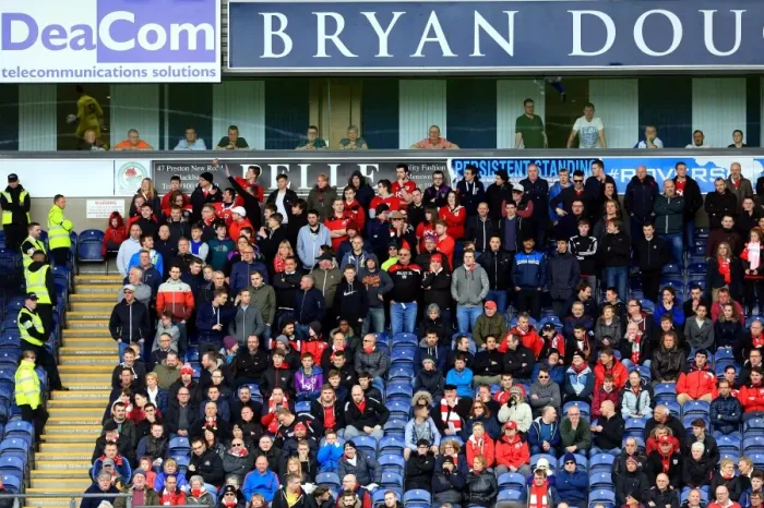 Framed Print : Bristol City Fans Passionate Support at Ewood Park during Sky Bet Championship Match, April 2016 Framed Print : Bristol City Fans Passionate Support at Ewood Park during Sky Bet Championship Match, April 2016