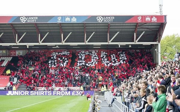 Bristol City Fans Pay Tribute to Gerry Gow with Flags and Banners at Ashton Gate Stadium