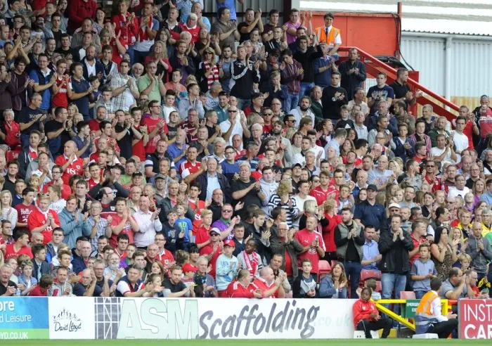Framed Print : Bristol City Fans Pay Tribute: Minutes Applause for Mark Saunders (54) during MK Dons Match Framed Print : Bristol City Fans Pay Tribute: Minutes Applause for Mark Saunders (54) during MK Dons Match