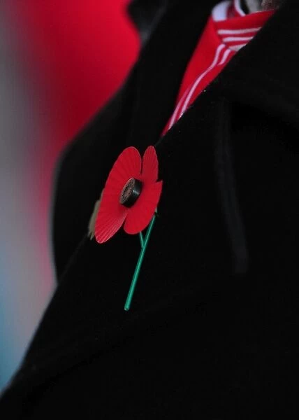 Bristol City Fans Pay Tribute with Poppies on Remembrance Day at Ashton Gate Stadium