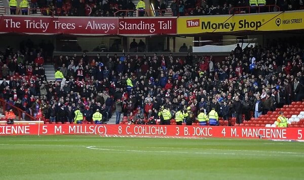 Bristol City Fans Rally at The City Ground during Nottingham Forest vs. Bristol City Championship Match, February 2016