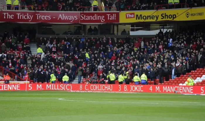 Framed Print : Bristol City Fans Rally at The City Ground during Nottingham Forest vs. Bristol City Championship Match, February 2016 Framed Print : Bristol City Fans Rally at The City Ground during Nottingham Forest vs. Bristol City Championship Match, February 2016