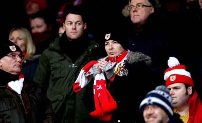 Framed Print : Bristol City Fans Rally at The City Ground during Nottingham Forest vs. Bristol City (Sky Bet Championship, January 2017) Framed Print : Bristol City Fans Rally at The City Ground during Nottingham Forest vs. Bristol City (Sky Bet Championship, January 2017)