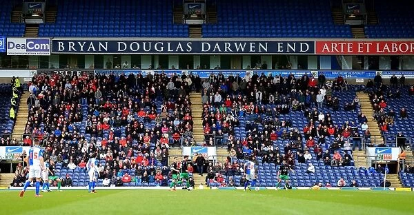 Bristol City Fans Rally at Ewood Park during Sky Bet Championship Match, April 2016