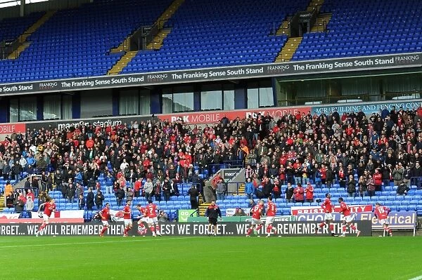 Bristol City Fans Rally at Macron Stadium during Sky Bet Championship Match against Bolton Wanderers