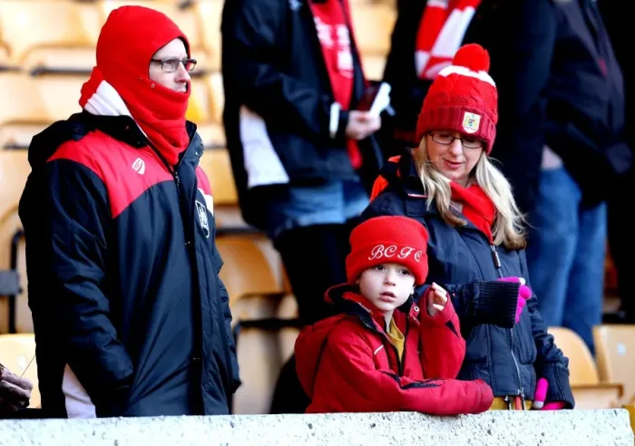 Framed Print : Bristol City Fans Rally at Molineux Amidst Wolverhampton Wanderers vs. Bristol City Championship Clash (December 2016)
