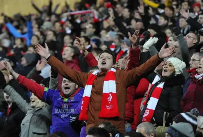 Framed Print : Bristol City Fans Rally at Stadium MK during MK Dons vs. Bristol City (February 7, 2015)