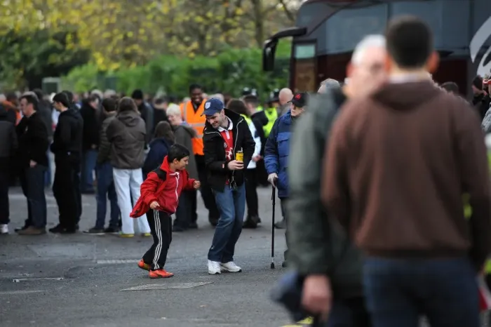 Framed Print : Bristol City Fans Rally at Swindon Town's County Ground, November 2014