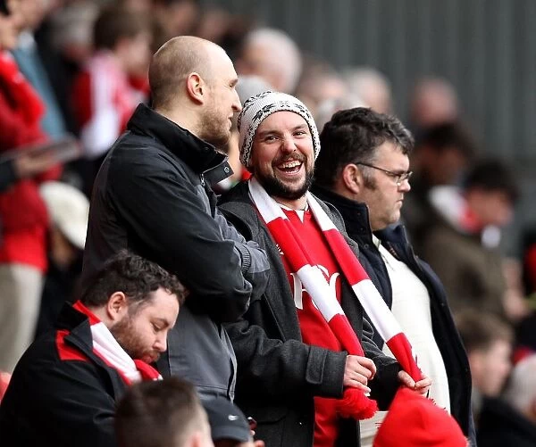 Bristol City Fans Rally at The Valley during Charlton vs. Bristol City Championship Match, February 2016