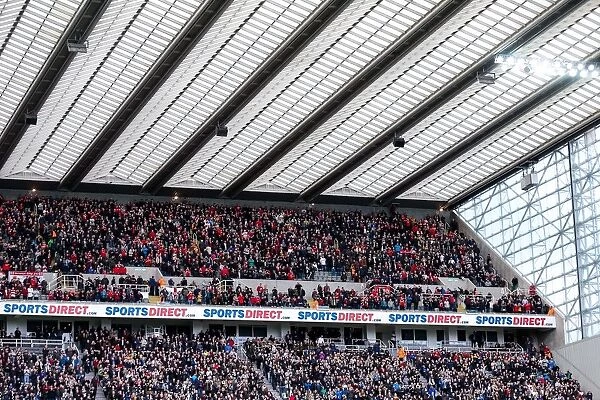 Bristol City Fans at St James Park during Championship Match against Newcastle United, 2017