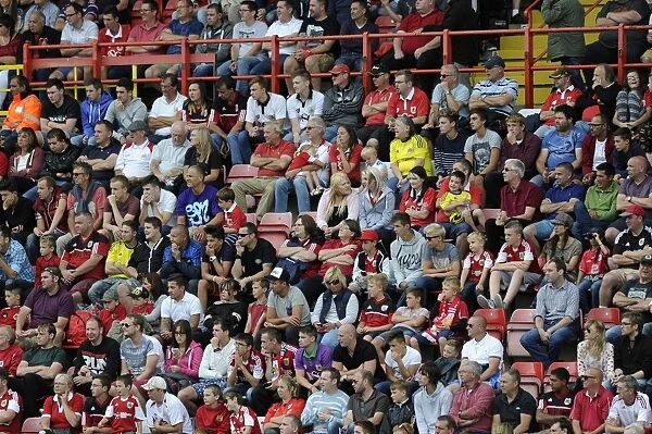 Bristol City Fans in Full Swing at Ashton Gate: Bristol City vs Colchester United, Sky Bet League One
