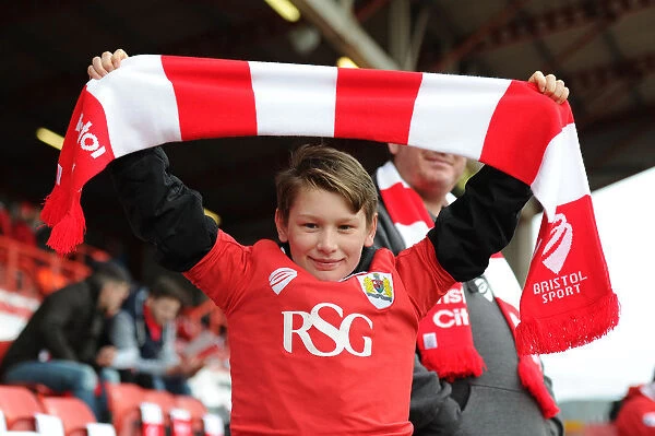Bristol City Fans in Full Swing: FA Cup Fourth Round Match against West Ham United at Ashton Gate (January 2015)