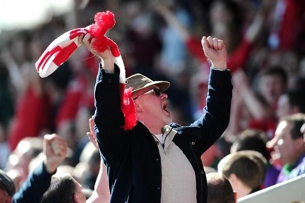 Bristol City Fans Thrilling Away Day Experience at Proact Stadium (April 2015)