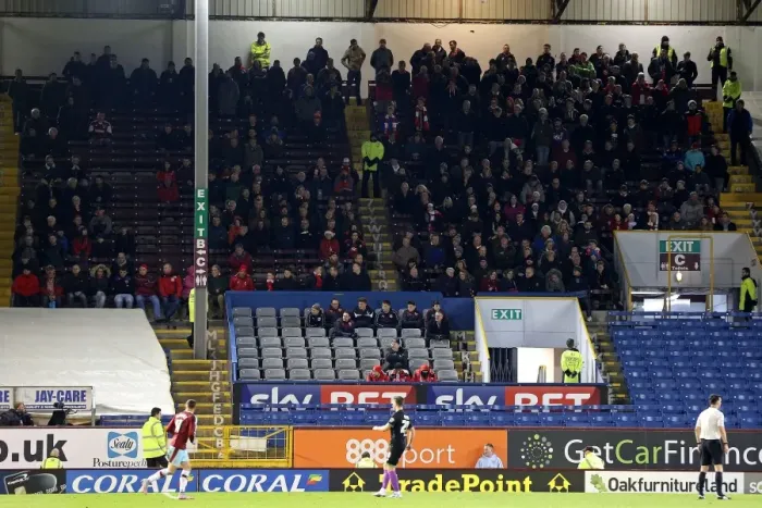 Framed Print : Bristol City Fans at Turf Moor: Burnley vs. Bristol City, Sky Bet Championship (December 2015)
