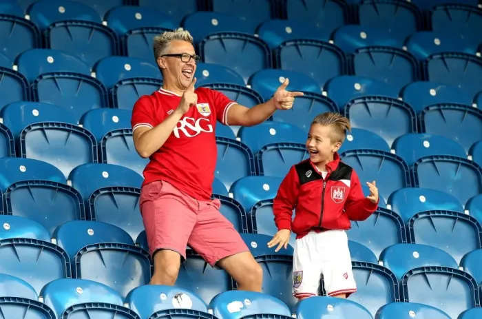 Framed Print : Bristol City Fans Unite at QPR vs. Bristol City, Sky Bet Championship (07.05.2016)