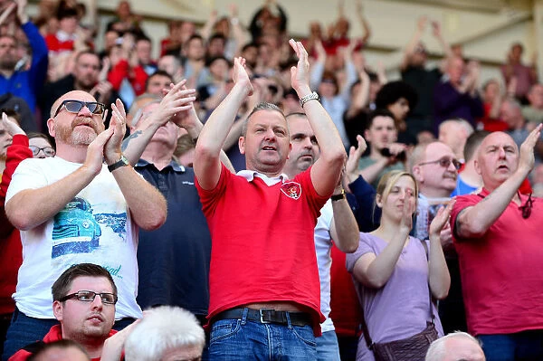 Bristol City Fans Unite: A Sea of Applause at Ashton Gate (Bristol City vs. Wolverhampton Wanderers, Sky Bet Championship)
