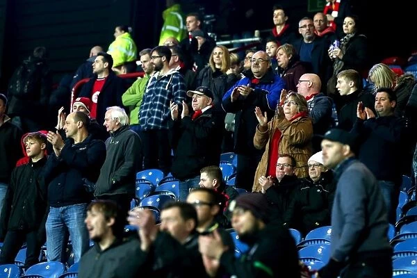 Bristol City Fans Unite: A Sea of Applause at Full-Time vs. Huddersfield Town (10.12.16)