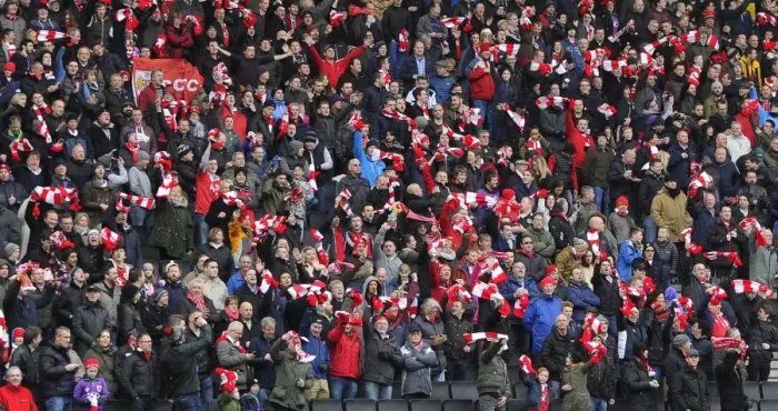 Framed Print : Bristol City Fans Unite: Waving Scarves at MK Dons Match, February 2015 Framed Print : Bristol City Fans Unite: Waving Scarves at MK Dons Match, February 2015