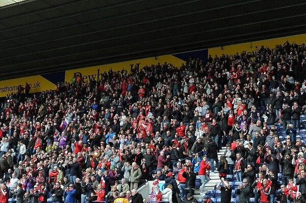 Bristol City Fans United: Passionate Support at Preston North End vs. Bristol City (April 11, 2015)