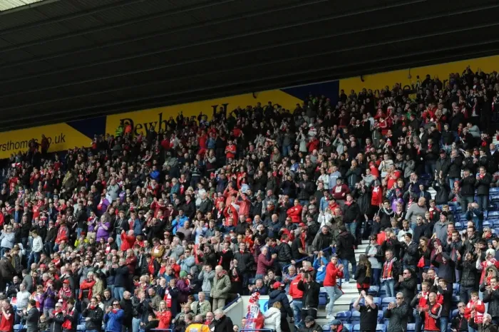 Framed Print : Bristol City Fans United: Passionate Support at Preston North End vs. Bristol City (April 11, 2015) Framed Print : Bristol City Fans United: Passionate Support at Preston North End vs. Bristol City (April 11, 2015)