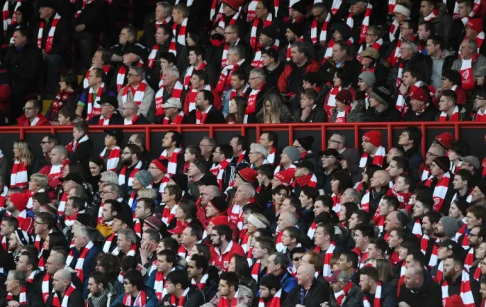 Framed Print : Bristol City Fans United: A Sea of Scarves at Ashton Gate, FA Cup Fourth Round (Bristol City v West Ham United)