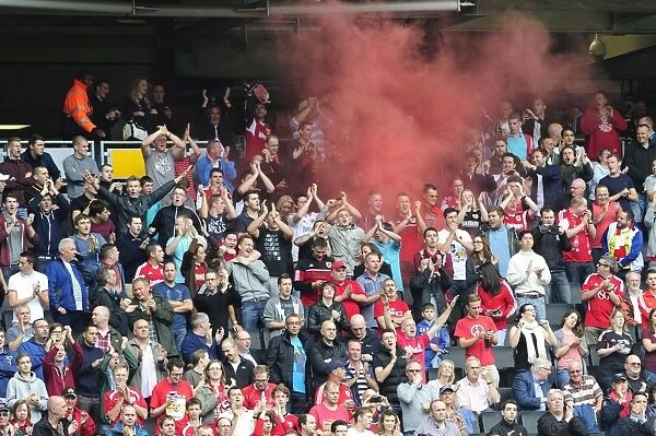 Bristol City Fans Unleash Flair at Milton Keynes Dons Match, 2013
