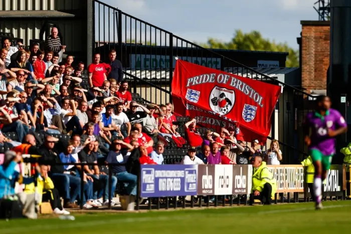 Framed Print : Bristol City Fans Unveil Banner at Notts County Match, 2014 Framed Print : Bristol City Fans Unveil Banner at Notts County Match, 2014
