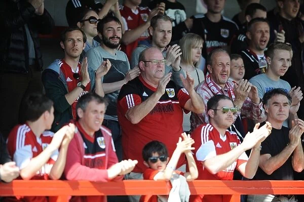 Bristol City Fans Unwavering Passion at Checkatrade Stadium (Sky Bet League One, 2014)