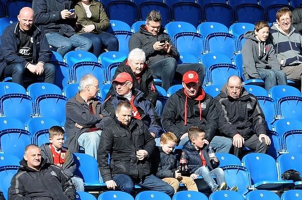 Bristol City Fans Unwavering Passion at Colchester United vs. Bristol City, Sky Bet League One (22 / 03 / 2014)